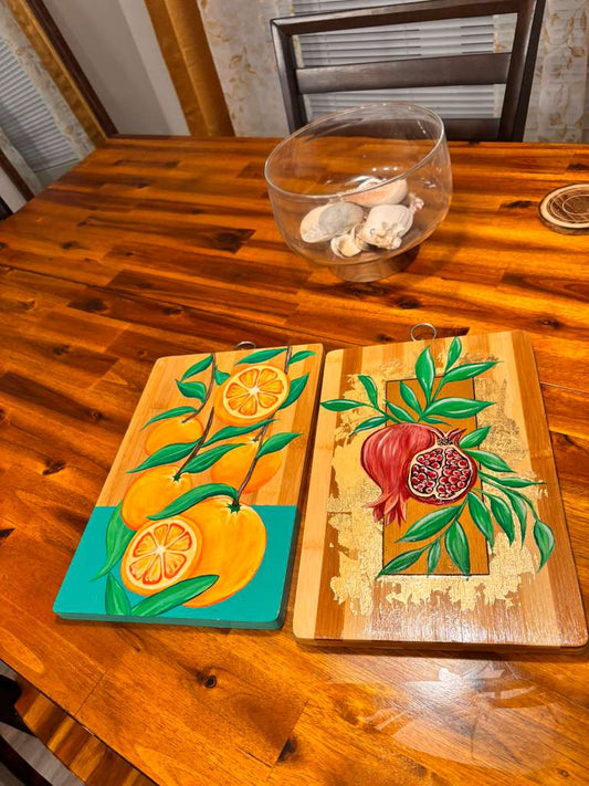 HOMEMADE DECORATIVE CUTTING BOARD