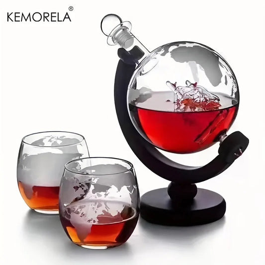 Glass Whiskey Globe Decanter